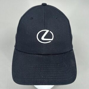 Vintage Nike Lexus Hat Cap Strap Back Mens Black Embroidered Golf Car Logo